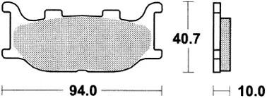 Trw Brake Pad MCB 666 SRM Sinterato Metal