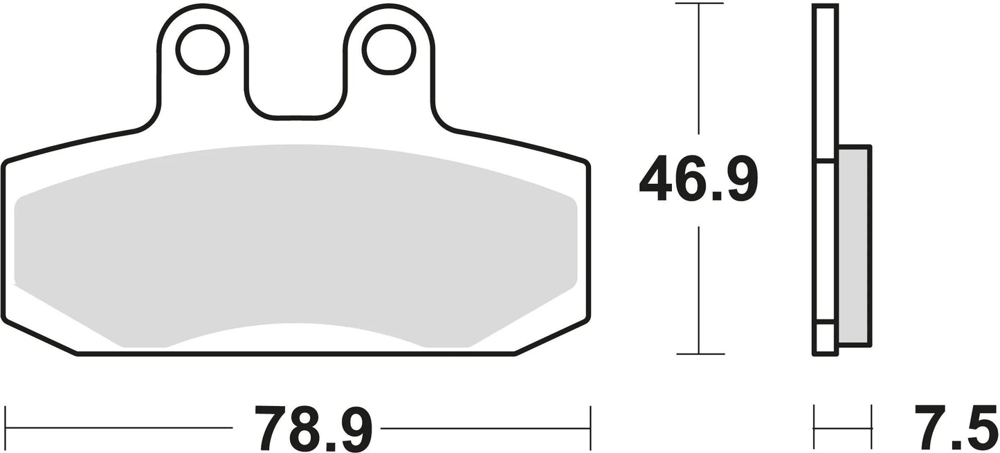 TRW Brake Pad MCB 673 EC organico