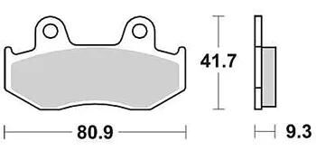 Trw Frake Pad MCB 685 SRM Sinterato Metal