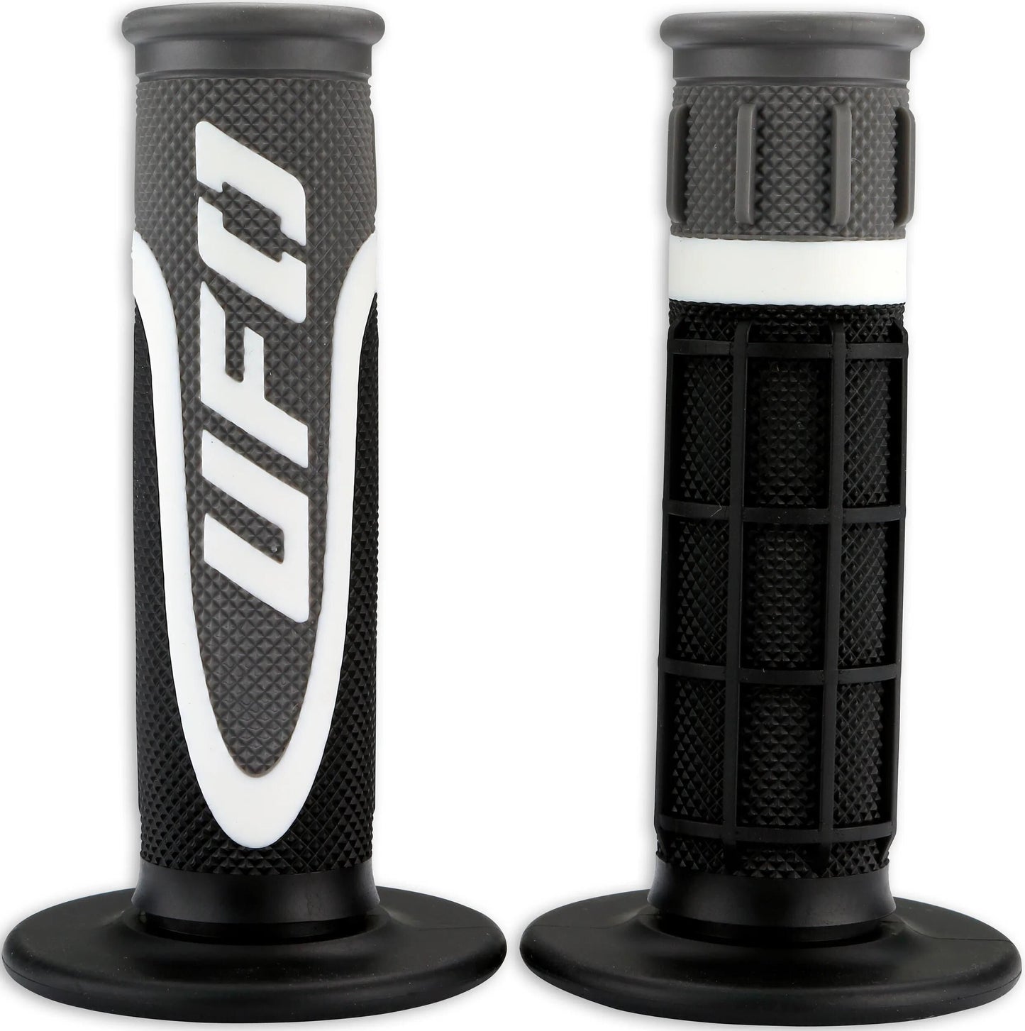 Ufo plast griffgummi axiom rubber grip pair ufo black white grey