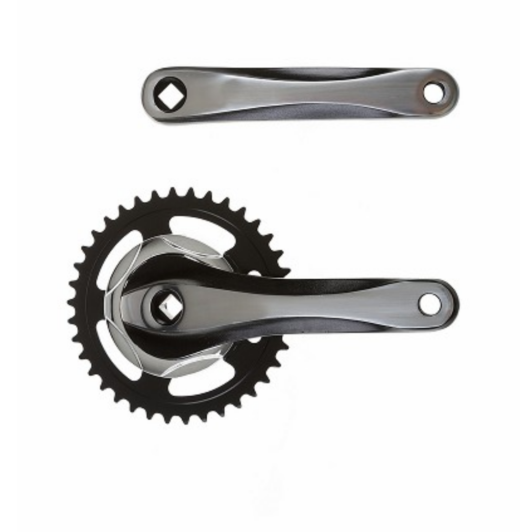 Falkx Falkx 2 Tone Crankset 38T Black-Silver