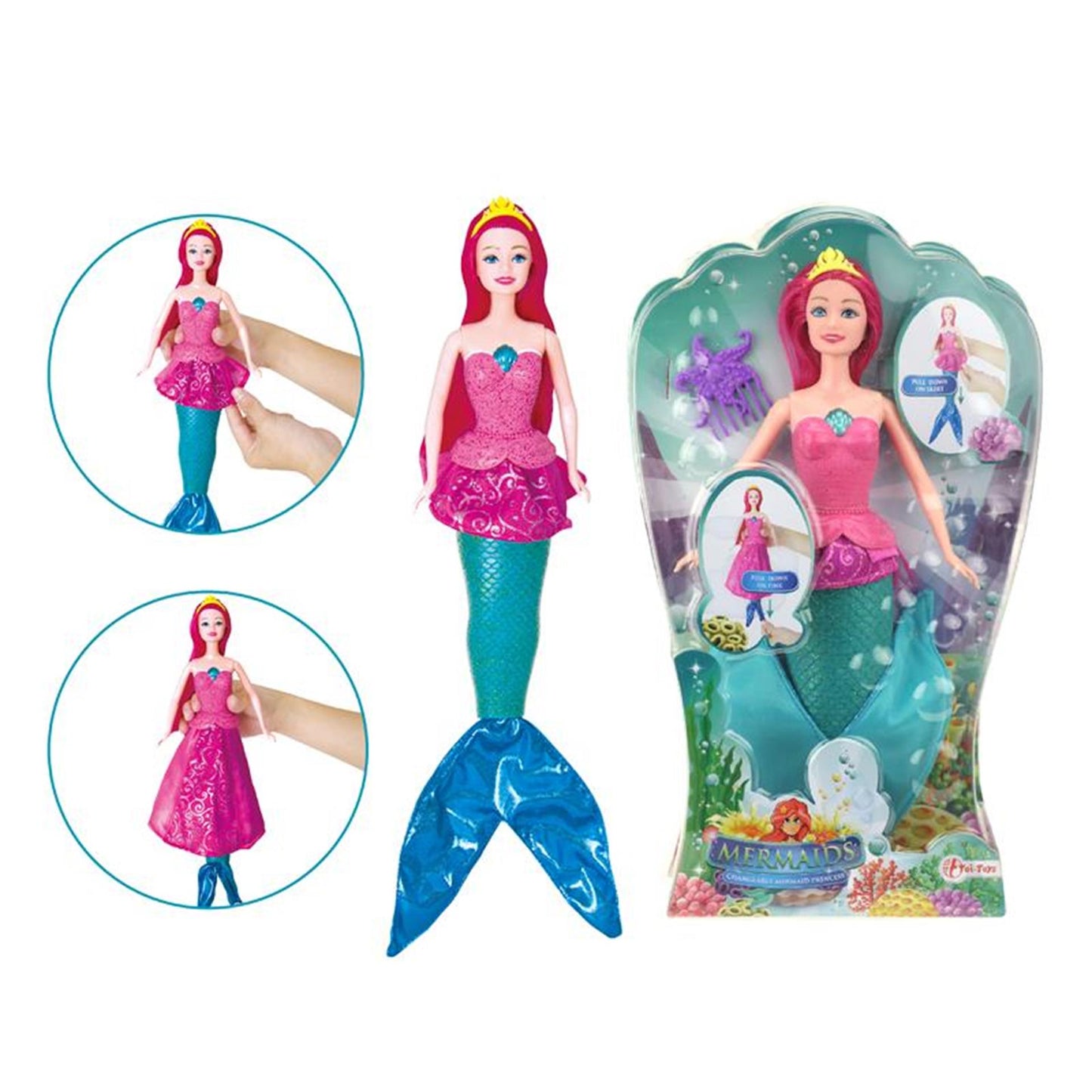 Toi-toys toi giocattoli bambola sirena adolescente