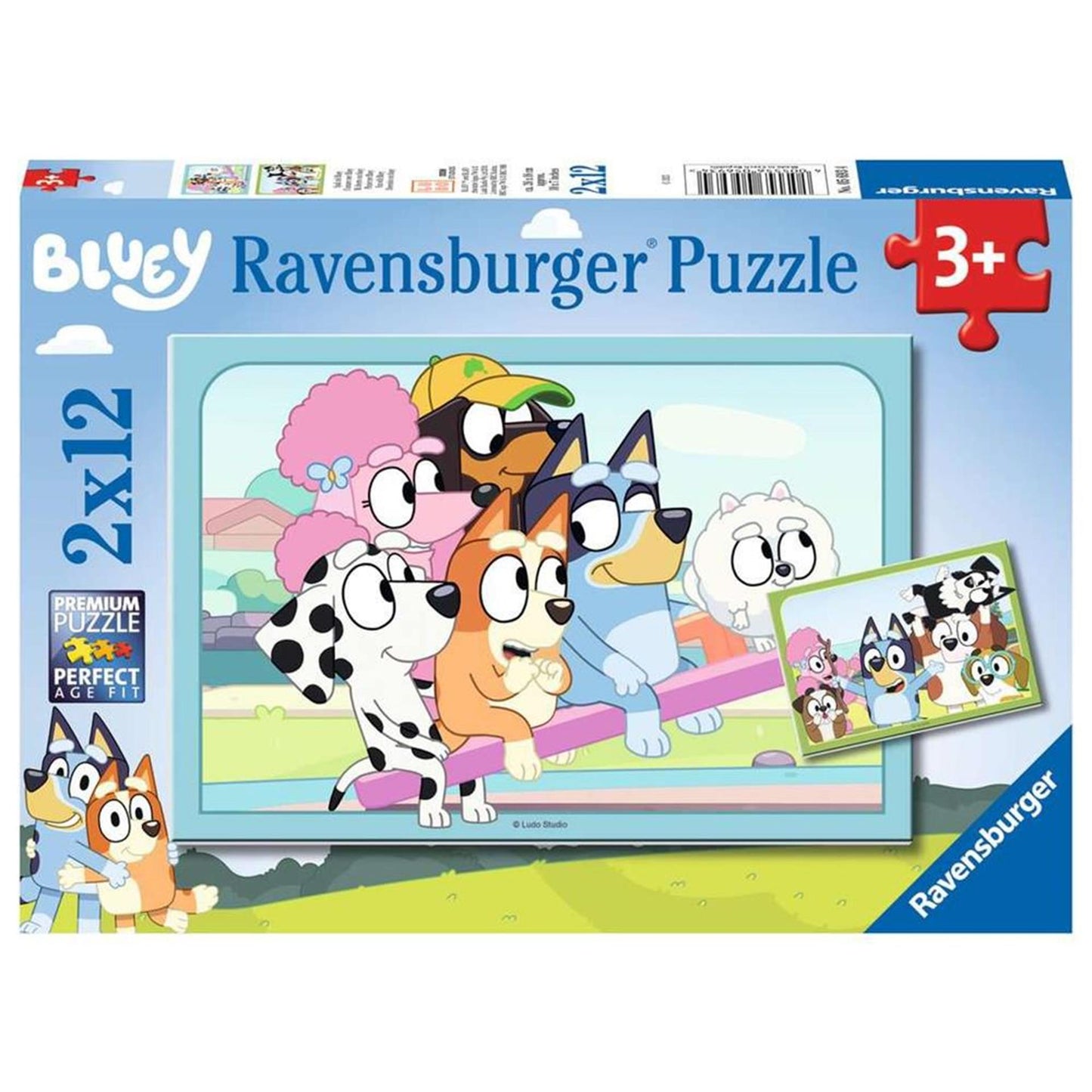 RAVENSBURGER - Bluey Legpuzzle 2x12 pezzi