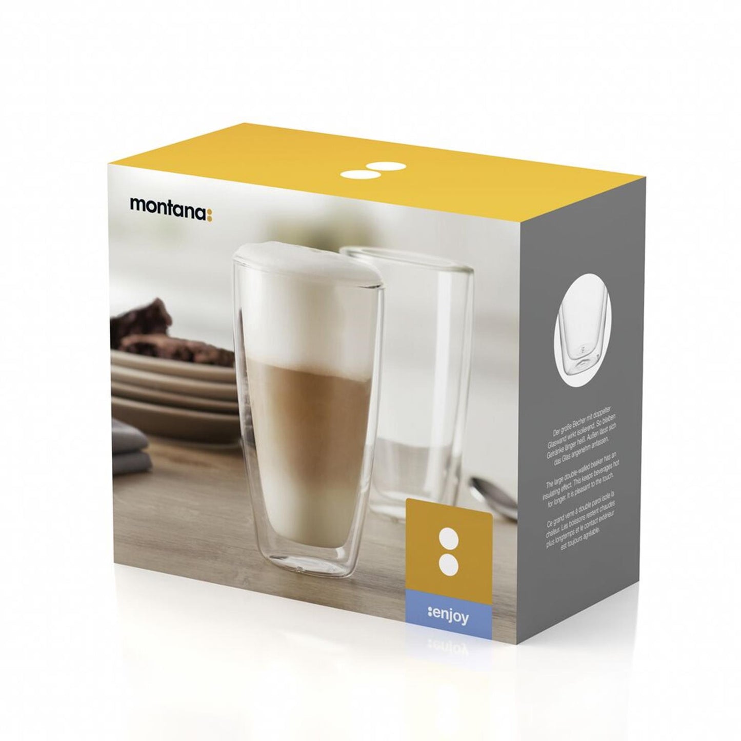 Tazza Montana Enjoy a doppia parete, 2 pezzi da 330 ml