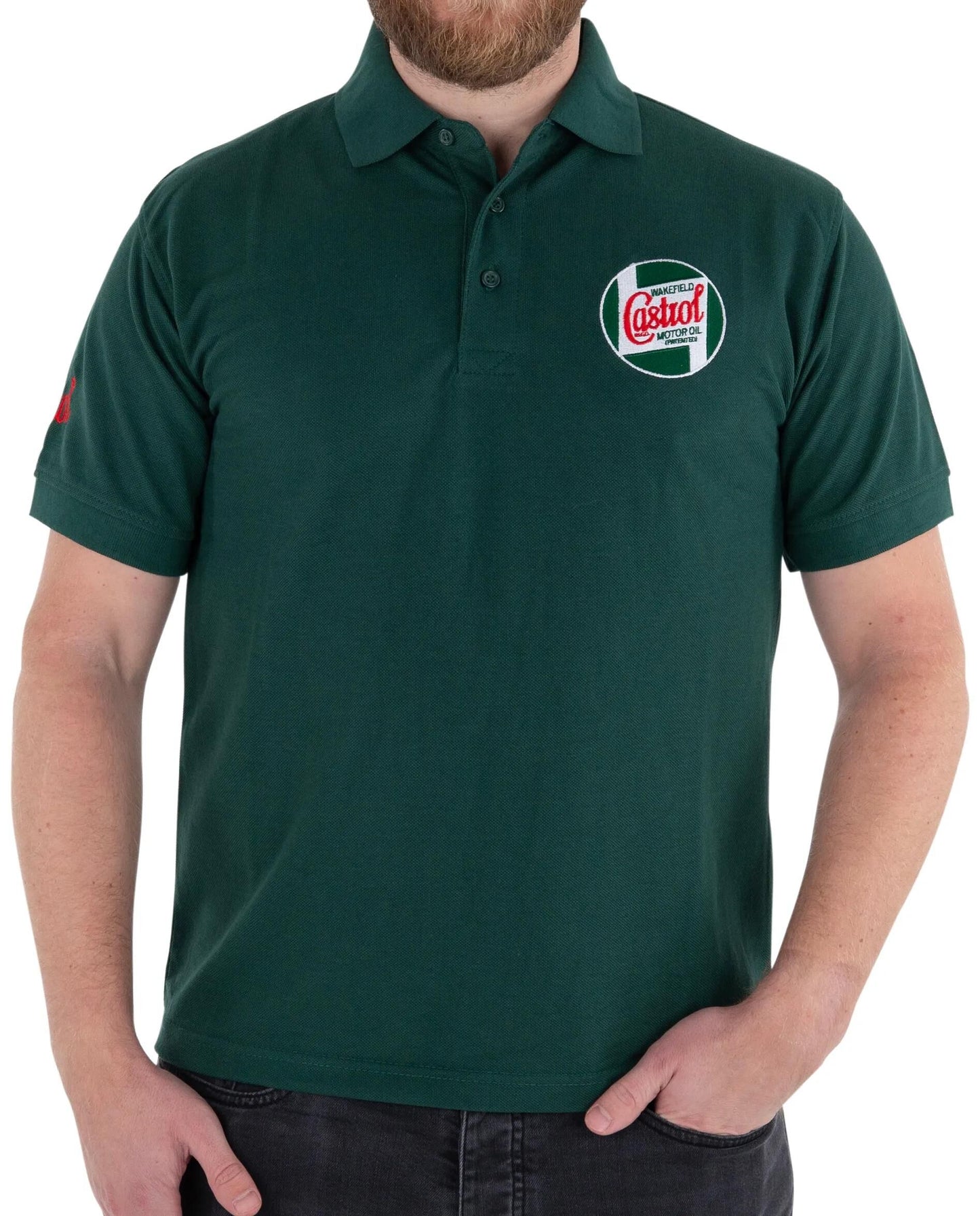 Castrol Classic Polo Shirt Shirt Classic Green Gr. M 48