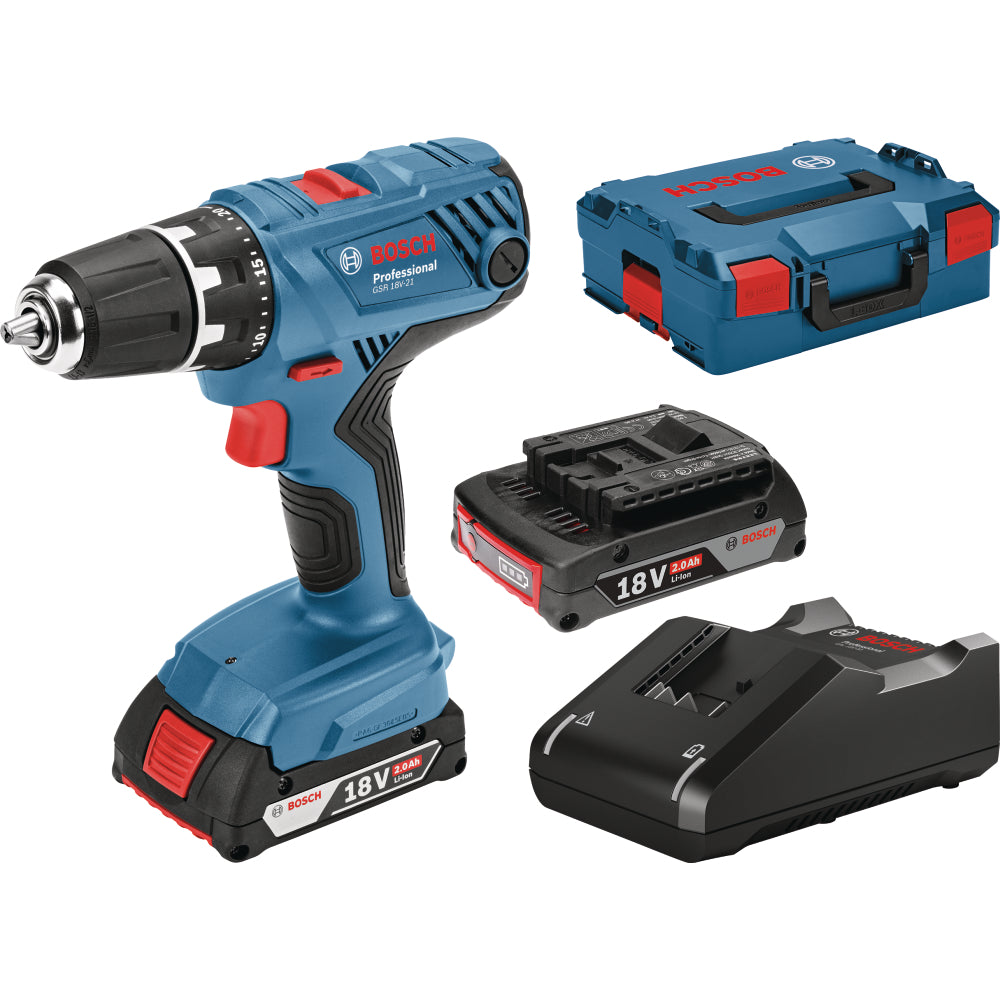 Trapano avvitatore a batteria Bosch gsr18v-21 2.0ah