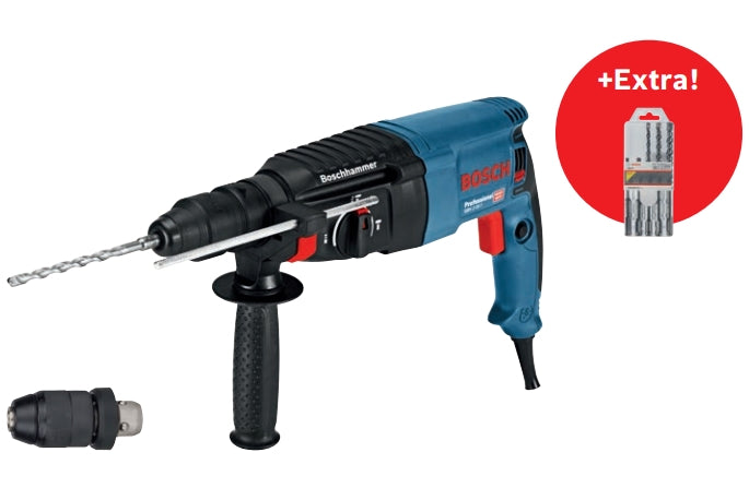 Trapano a percussione Bosch GBH2-26F+Trapani SDS