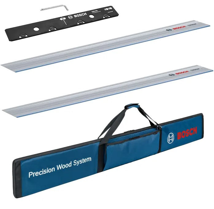 Accesorios Bosch juego de rieles guía fsn 1400 | 2 x fsn 1400 + hoja fsn | en bolsa de herramientas - 0615990m8z