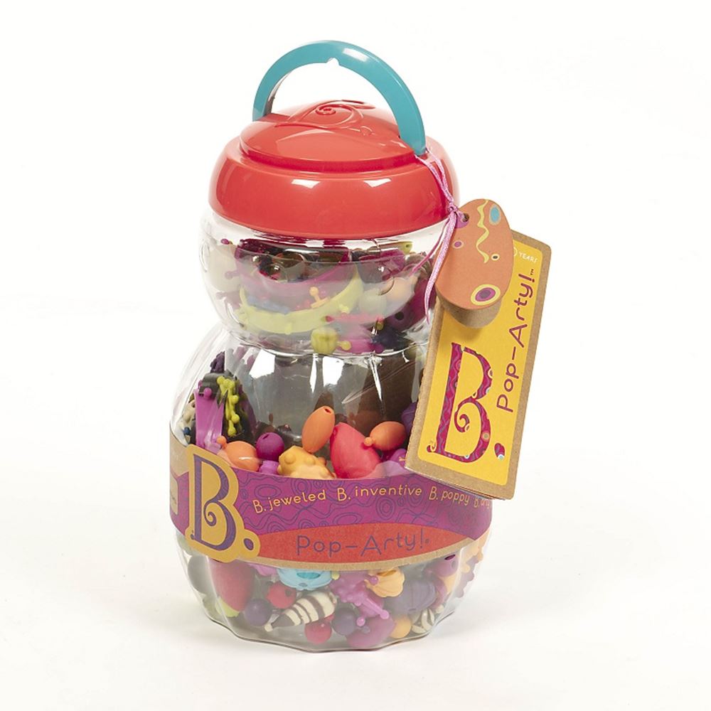 B-toys: barattolo con perline 300 ass