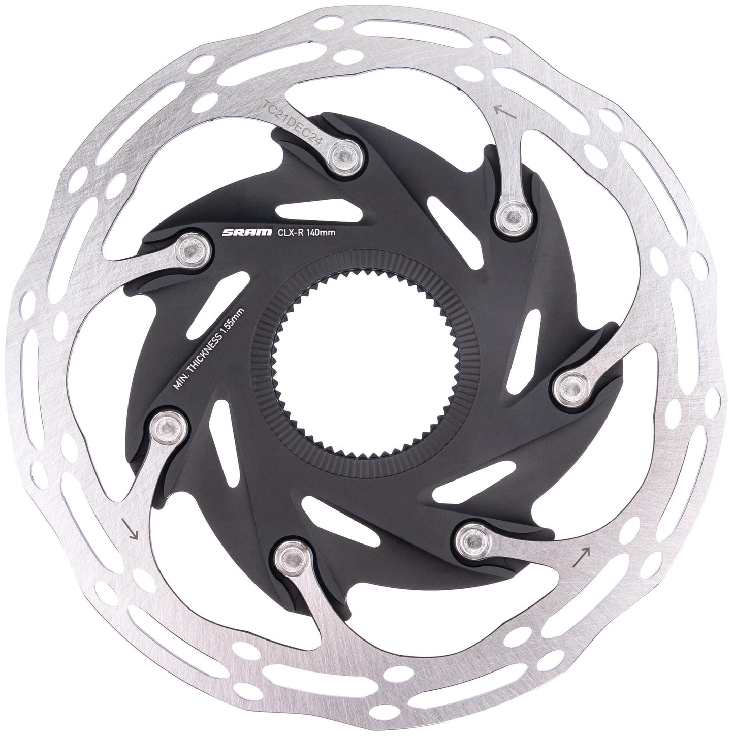 Línea central del rotor SRAM XR 140 mm con bloqueo