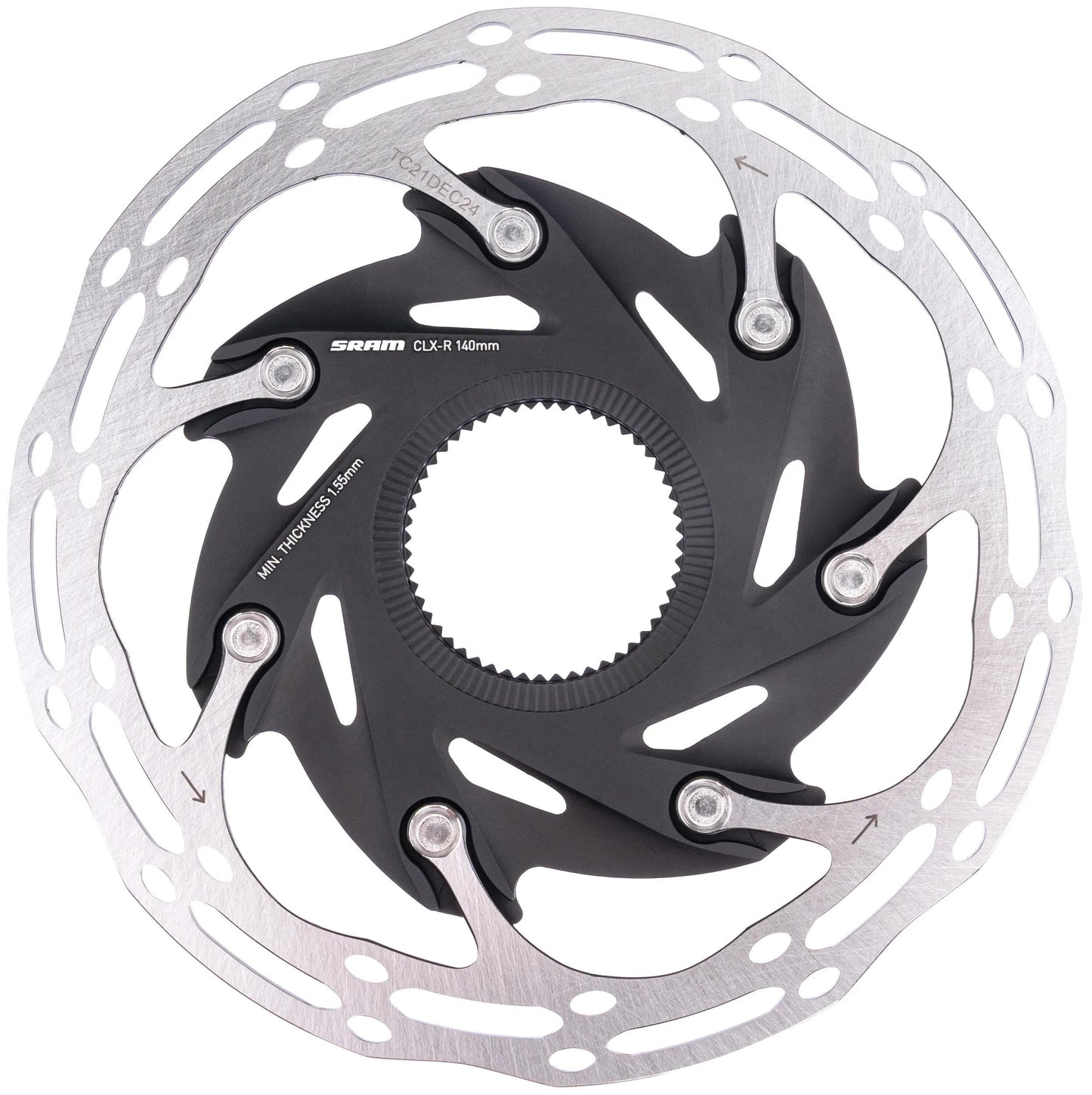 Línea central del rotor SRAM XR 140 mm con bloqueo