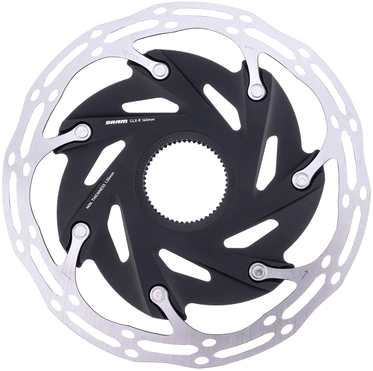 Línea central del rotor SRAM XR 160 mm con bloqueo