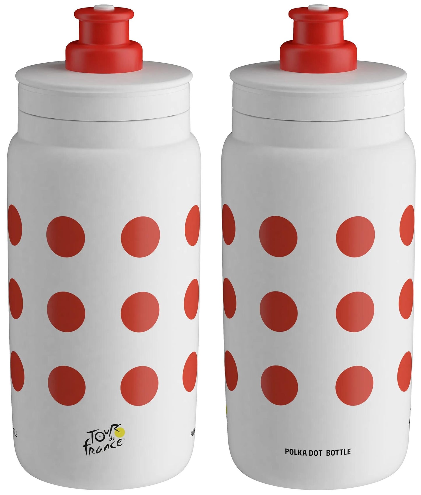 Botella de agua Elite Fly Tour de Francia Trinkfl. mosca tour d e francia lunares rojos 550ml