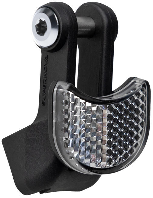 Supporto Supernova sulla forcella anteriore mobie mount 2. supporto mobie mount 2 m. clip sul riflesso.
