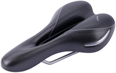 Contec sattel elliptic + ct saddle elliptic+ mtb sport unisex blk silv