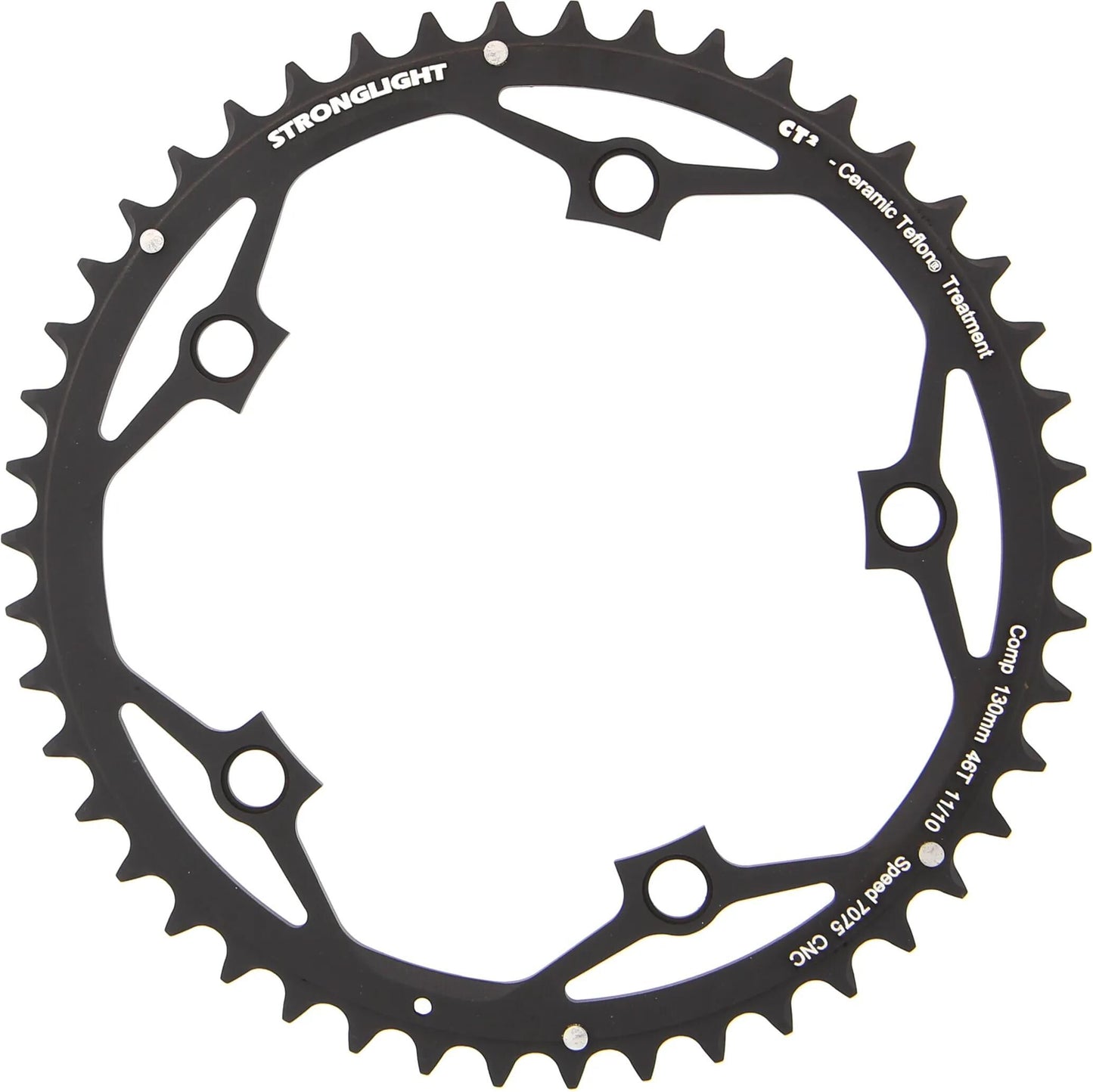 Anello a catena forte Strongl.ct2 46t alu nero