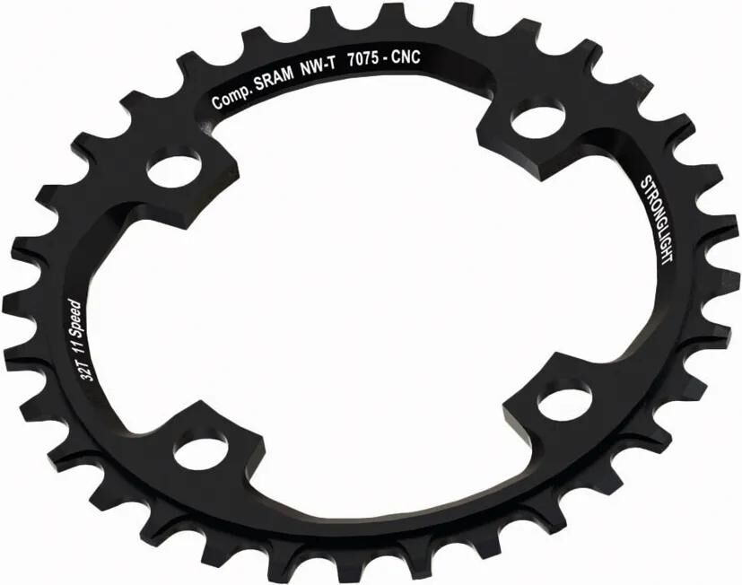 Anello a catena forte 32t bcd 104 alu nero