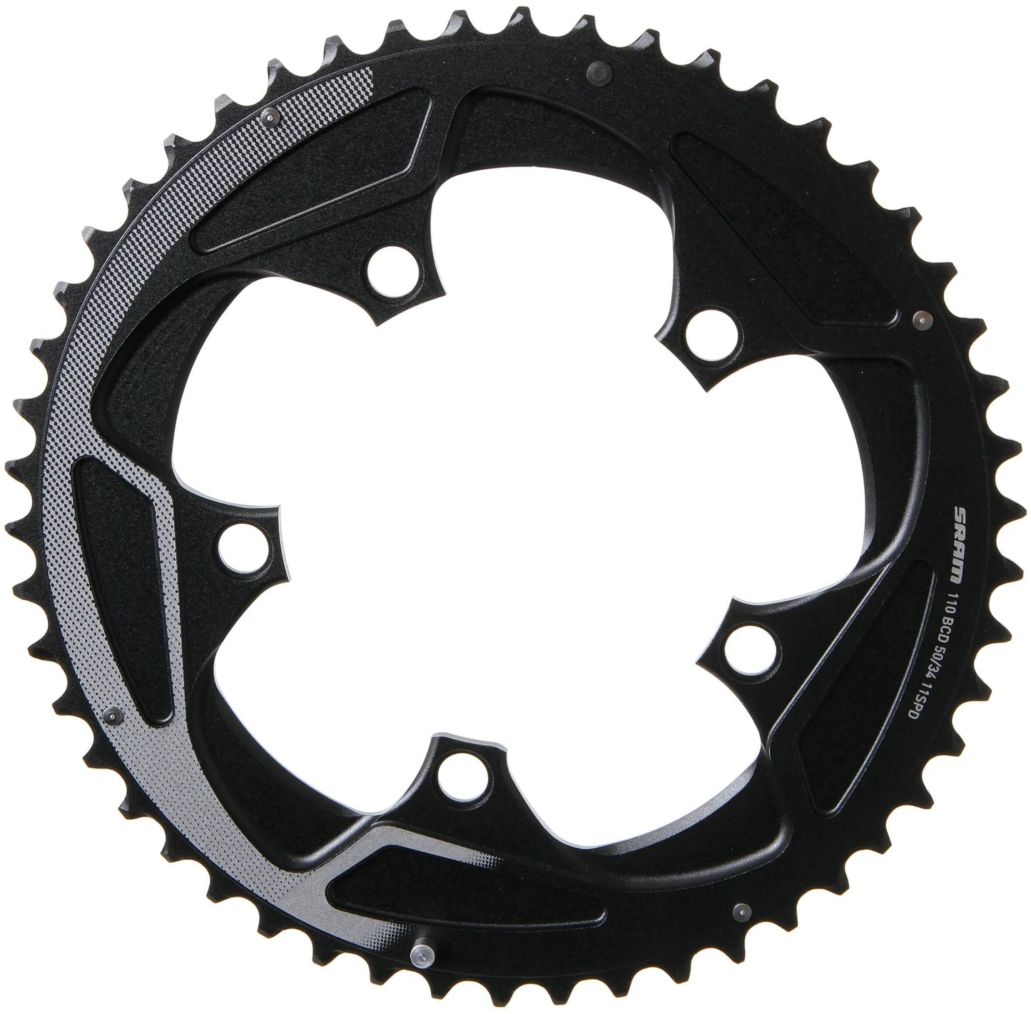 Corona Sram da strada doppia corona roaddoub. 50t argento.