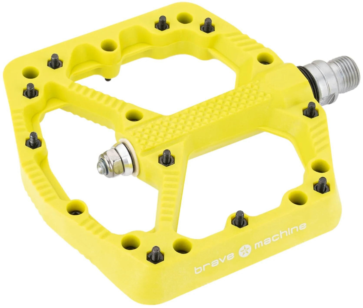 Brave Plat.pedal freeride 1 limegreen