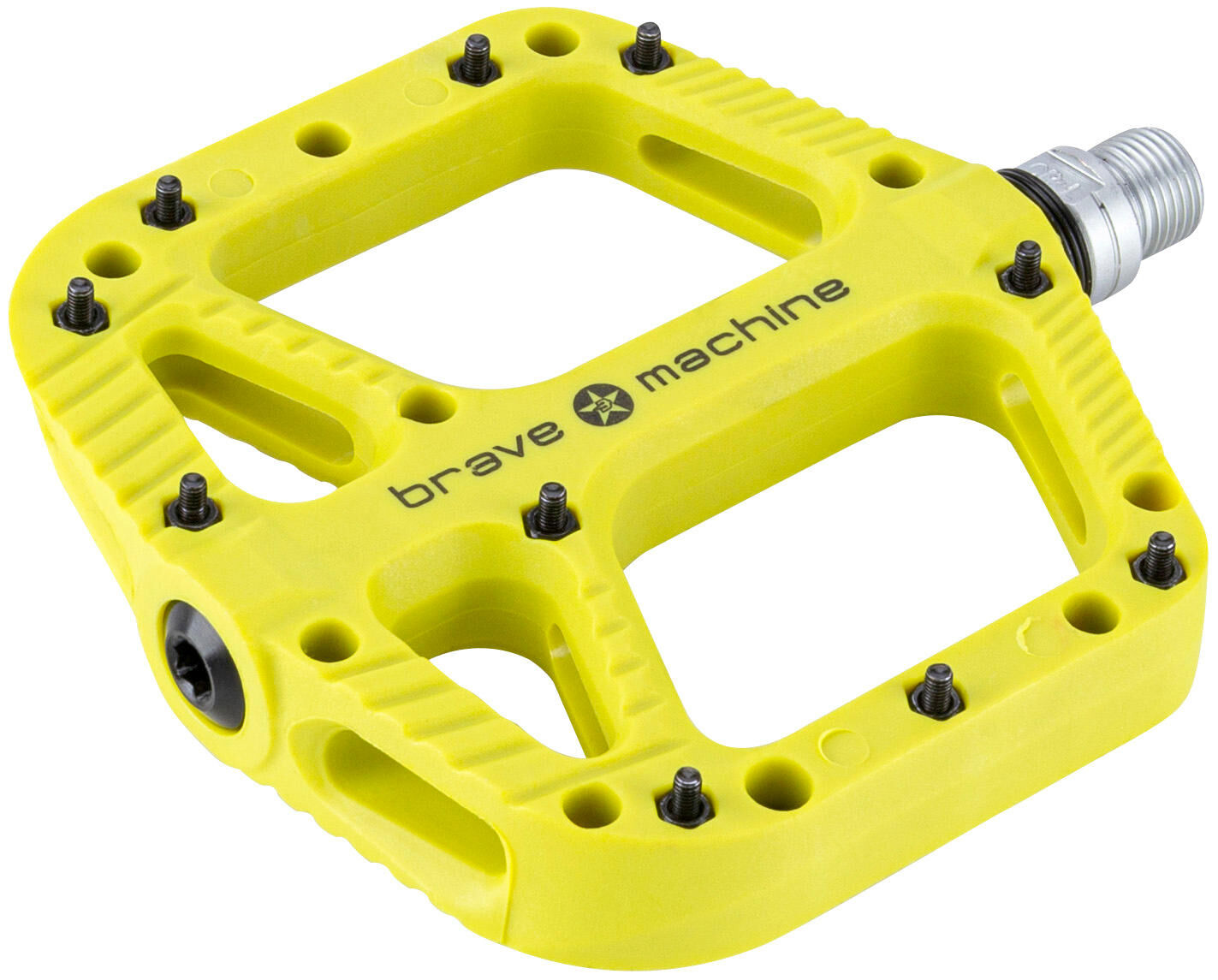Piattaforma coraggiosa Pedaal Freeride XL Mod. 19 Piattaforma pedale freeride xl limegreen
