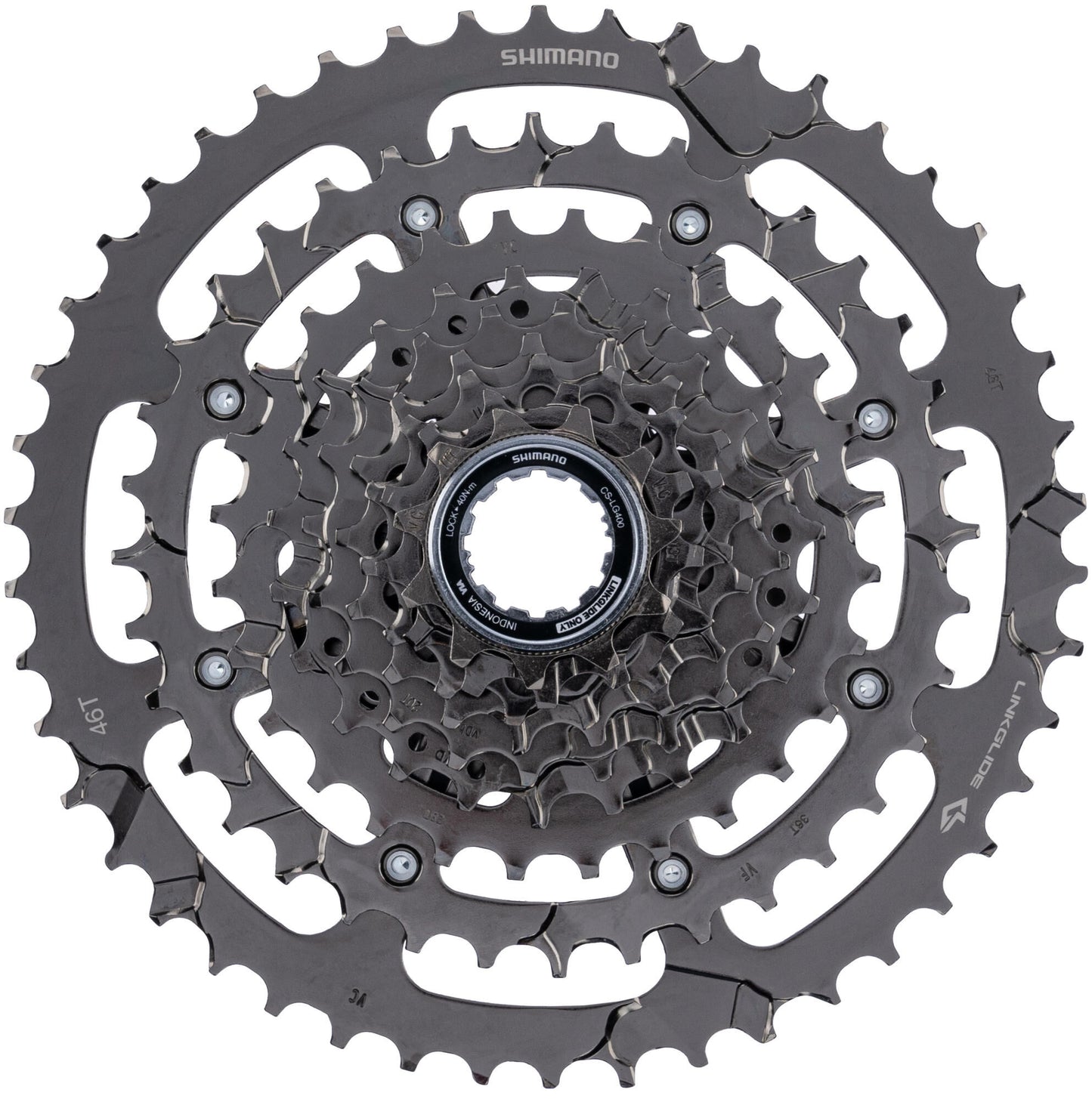 Shimano Cassette Segnali 9V 11-46T CS-LG400 NERO