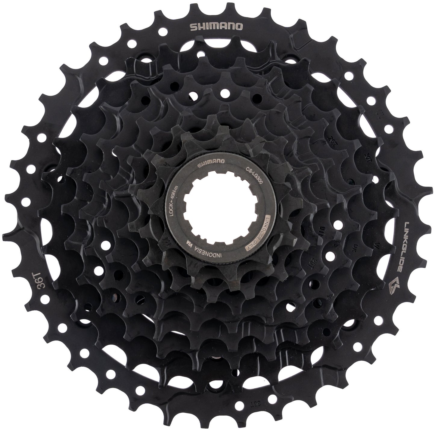 Shimano Cassette Segnali 9V 11-46T CS-LG300 NERO