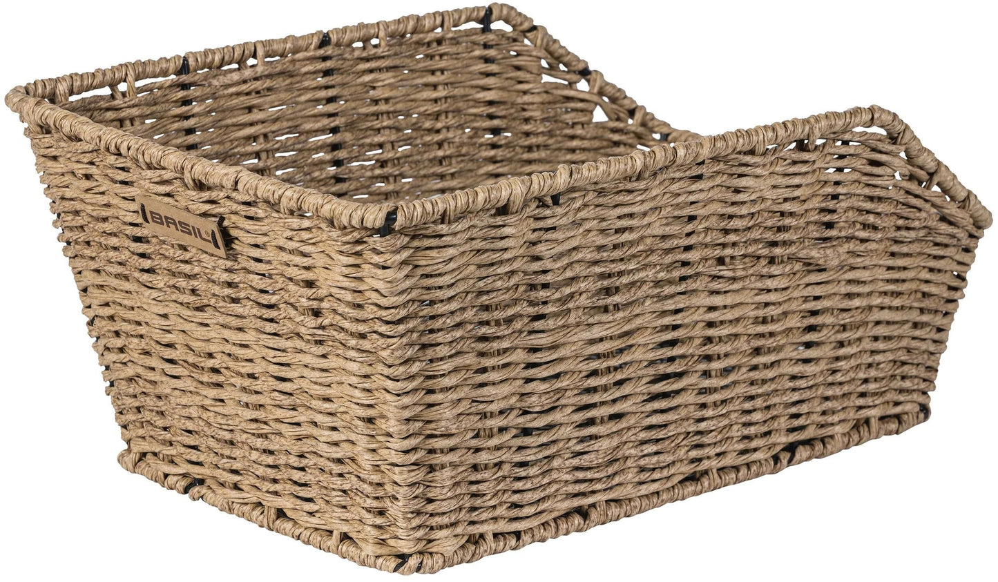 Basil cento rattan look wsl - cestino per biciclette - sul retro - incluso il sistema WSL basilico - marrone chiaro