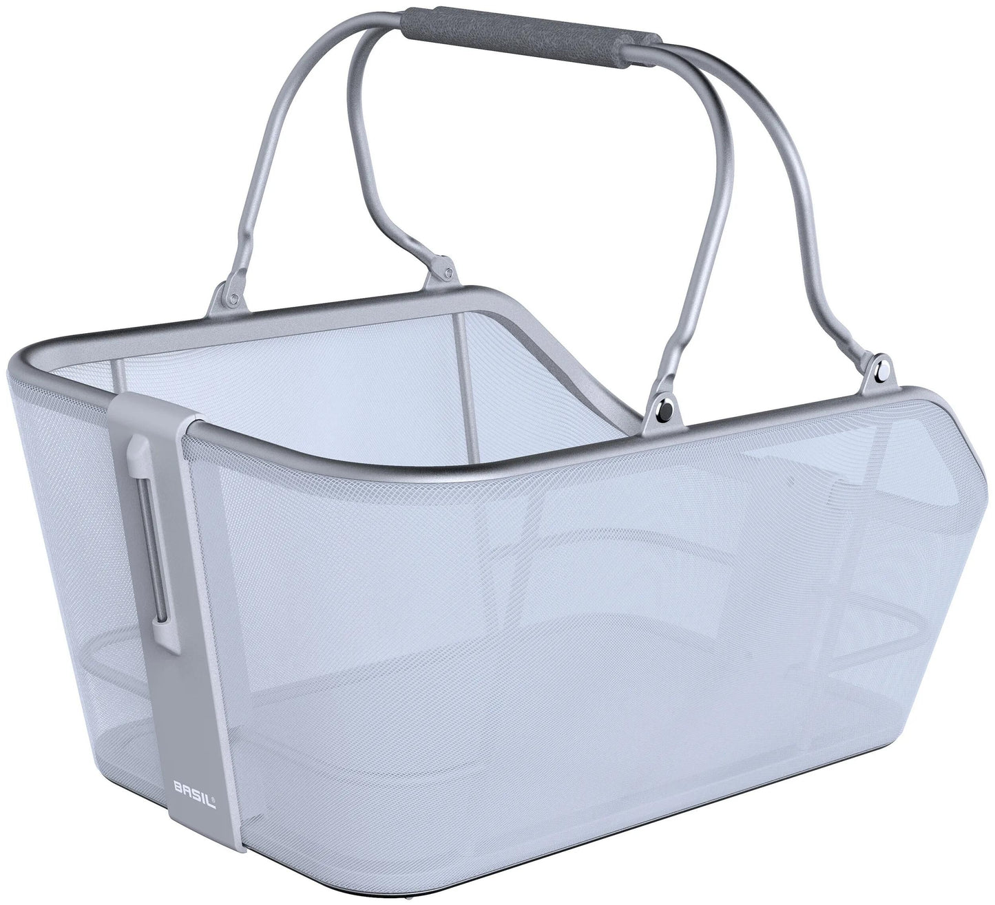 Basil Bicicleta Cesta CentO Tech Fiber Nordlicht Mik 21 litros 39 x 24 x 15 cm Plata azul