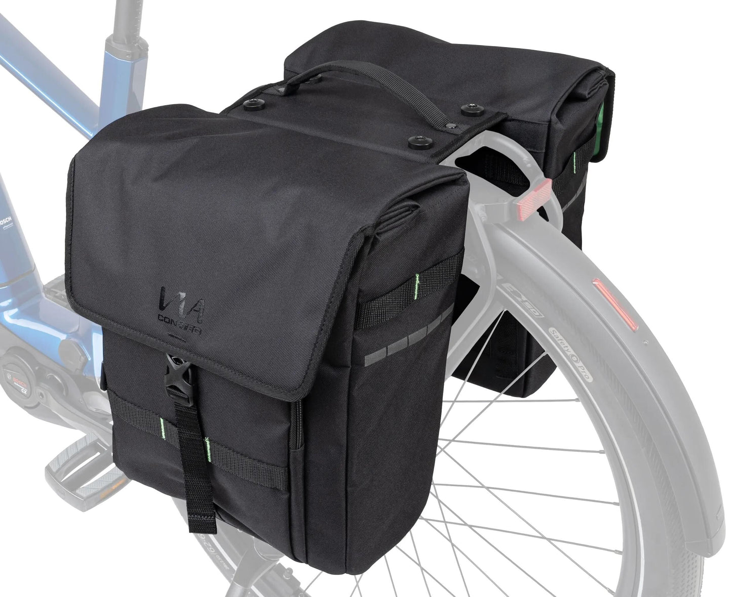 Contec doppeltasche via weekender ct twin bags via weeke rt black