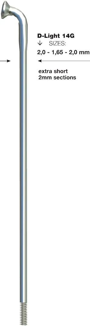 Sapim spaak d-light spoke d-loght sst db 2x1,65x262mm b