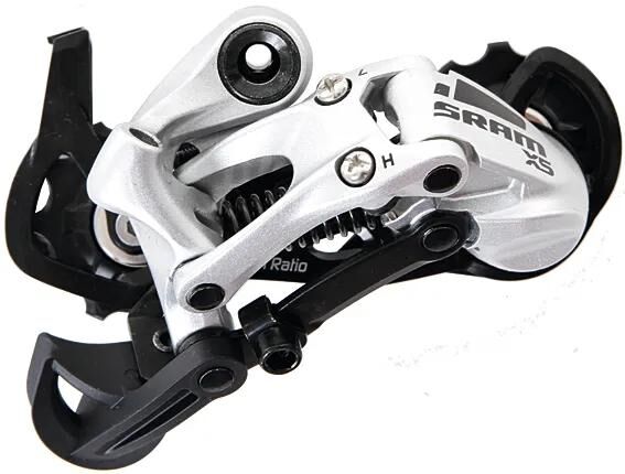 Derail posteriore SRAM. X5 9-SP Med.Cage SIL.