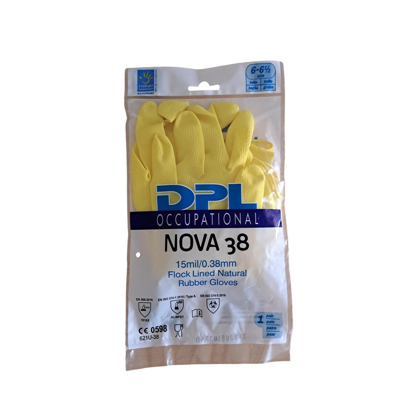 Guanti domestici in lattice taglia s