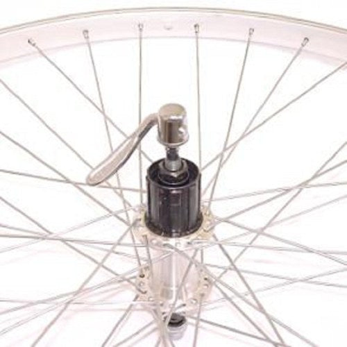 Rear wheel 28x1 5 8x1 3 8 aluminum rim silver. Cassette Nam, 8 9 10 speed, Spaak 14