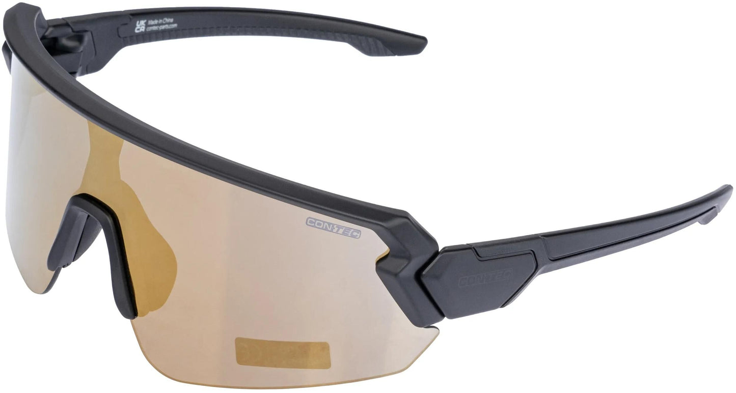 Contec CT Glasses Rush Matt Black Dark Gold