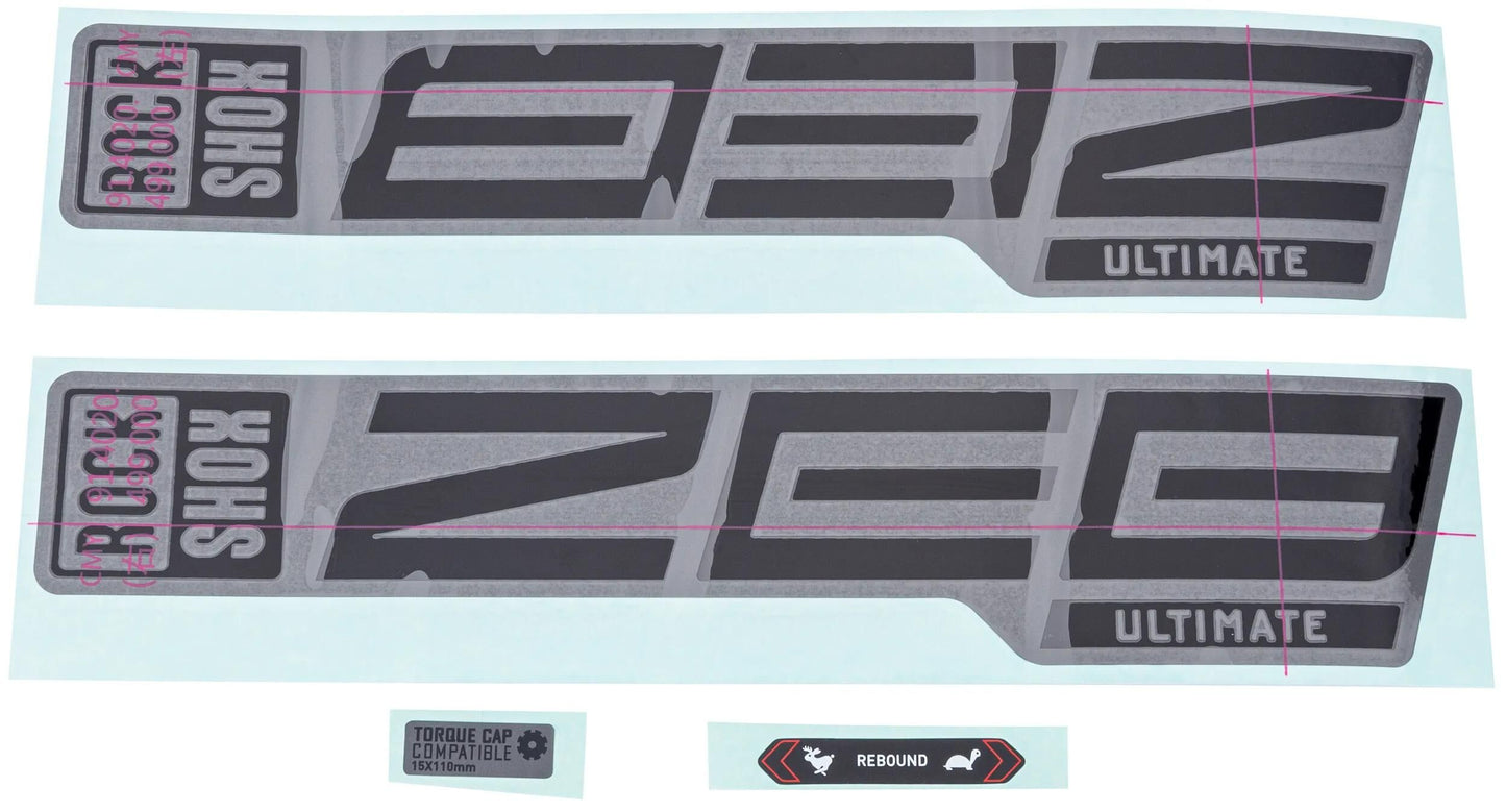 Rockshox Decal Set RS Zeb Ult. negro