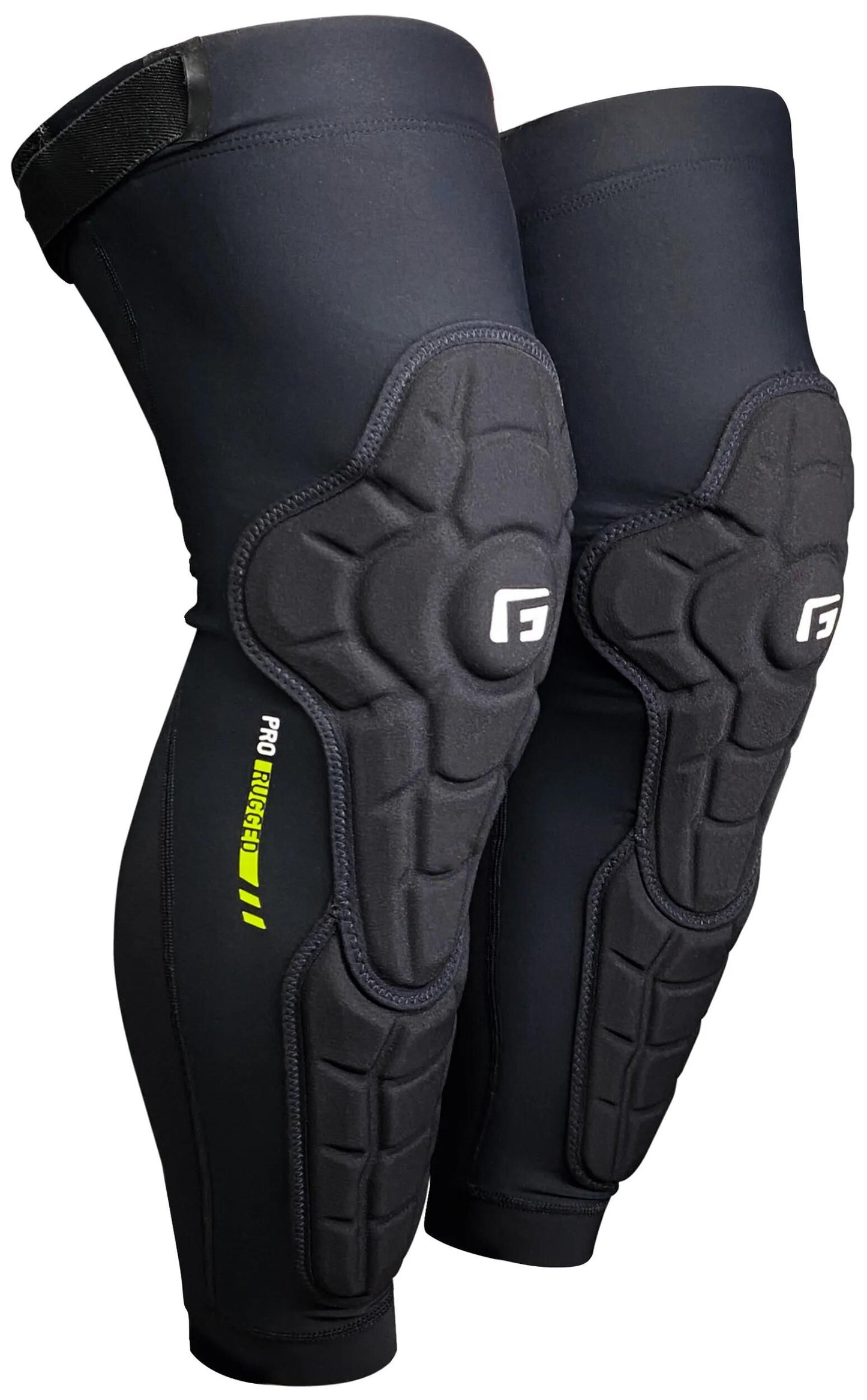 Protezione dello stinco di ginocchio a g-forma. 2 dimensioni in prelievo.