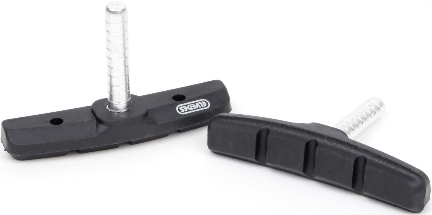 Pastillas de freno voladizo 70 x 15 mm Negro 2 piezas