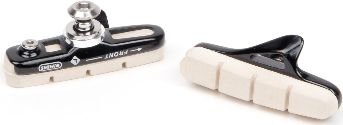 Pastiglie per freni a cerchio Elvedes (1 coppia) Road55mm white alu shm.6835-CARD