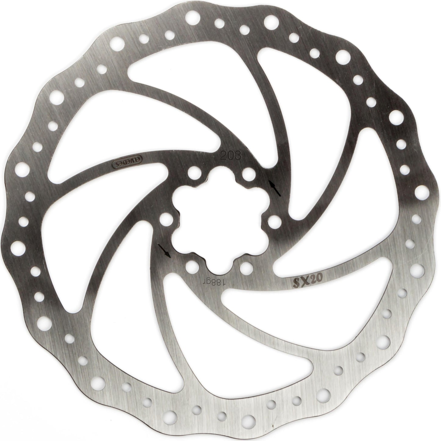 Disco freno SX20 in acciaio inox Ø203mm con 6 bulloni del disco freno