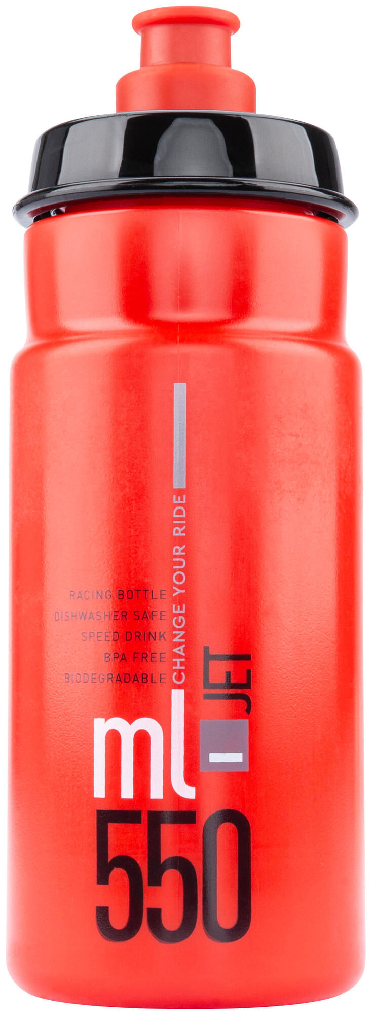 Bidón Elite jet plus bidón jet plus 550ml rojo negro