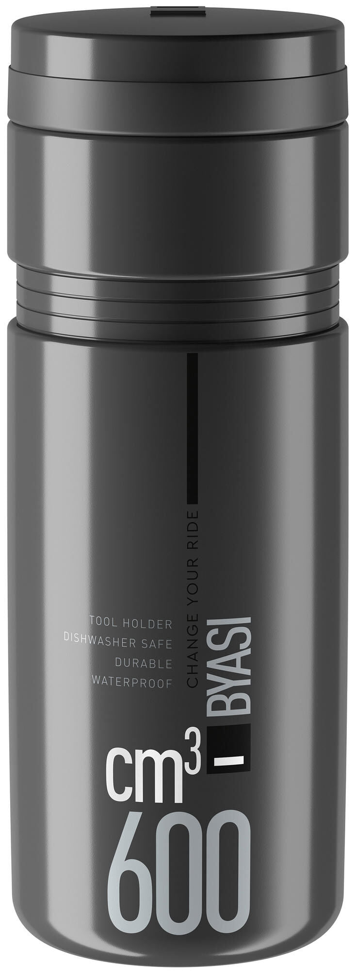 Botella de herramientas Elite byasi botella de herramientas byasi 600cm3 gris oscuro