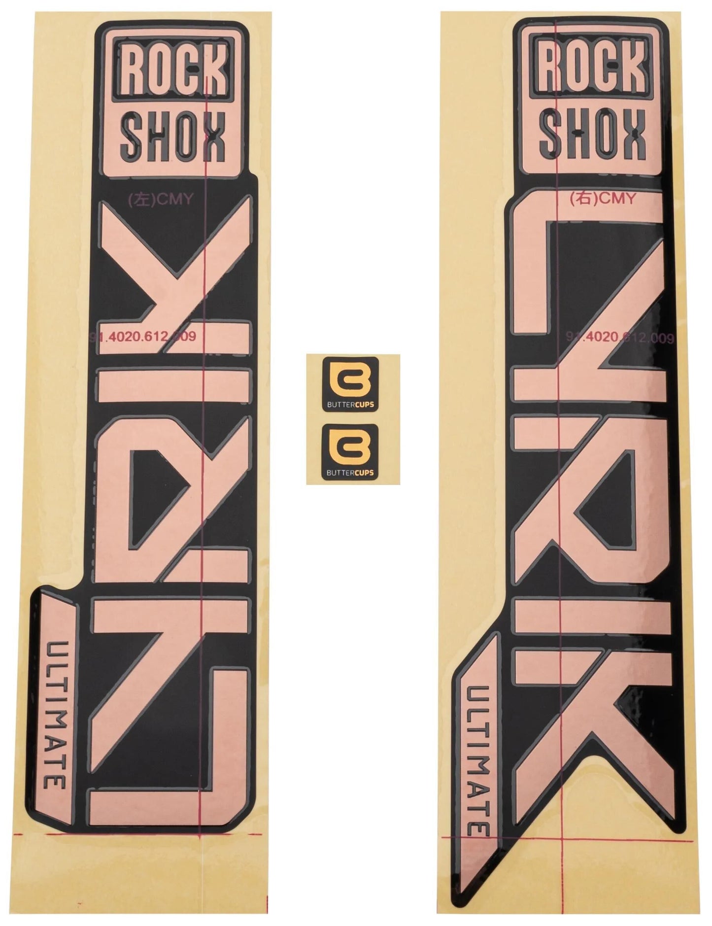 Rockshox Decal Set Rs Matt rame Lyric Ult 27 29 Matt-cop.