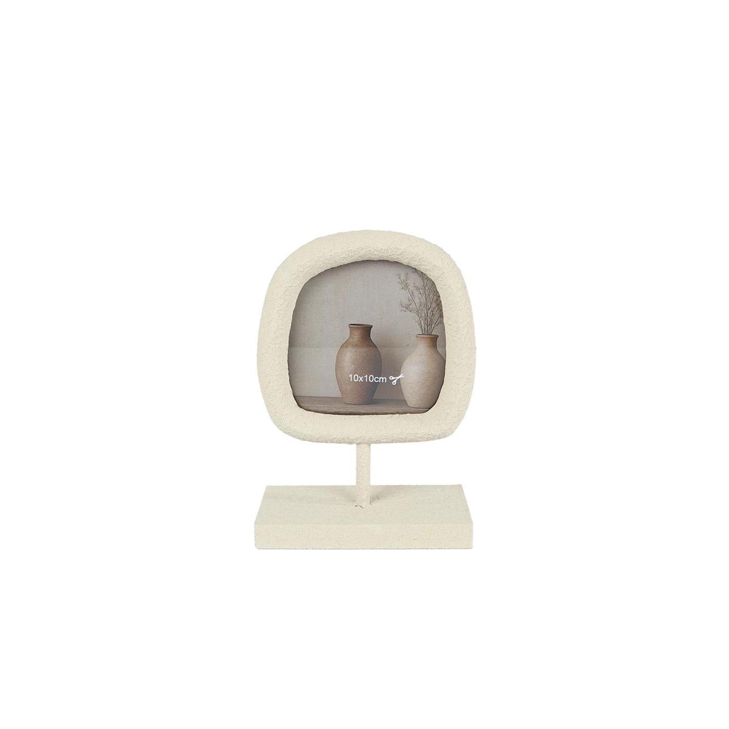 Fotolijst sela s (10x10cm) creme hout 17x12x5cm