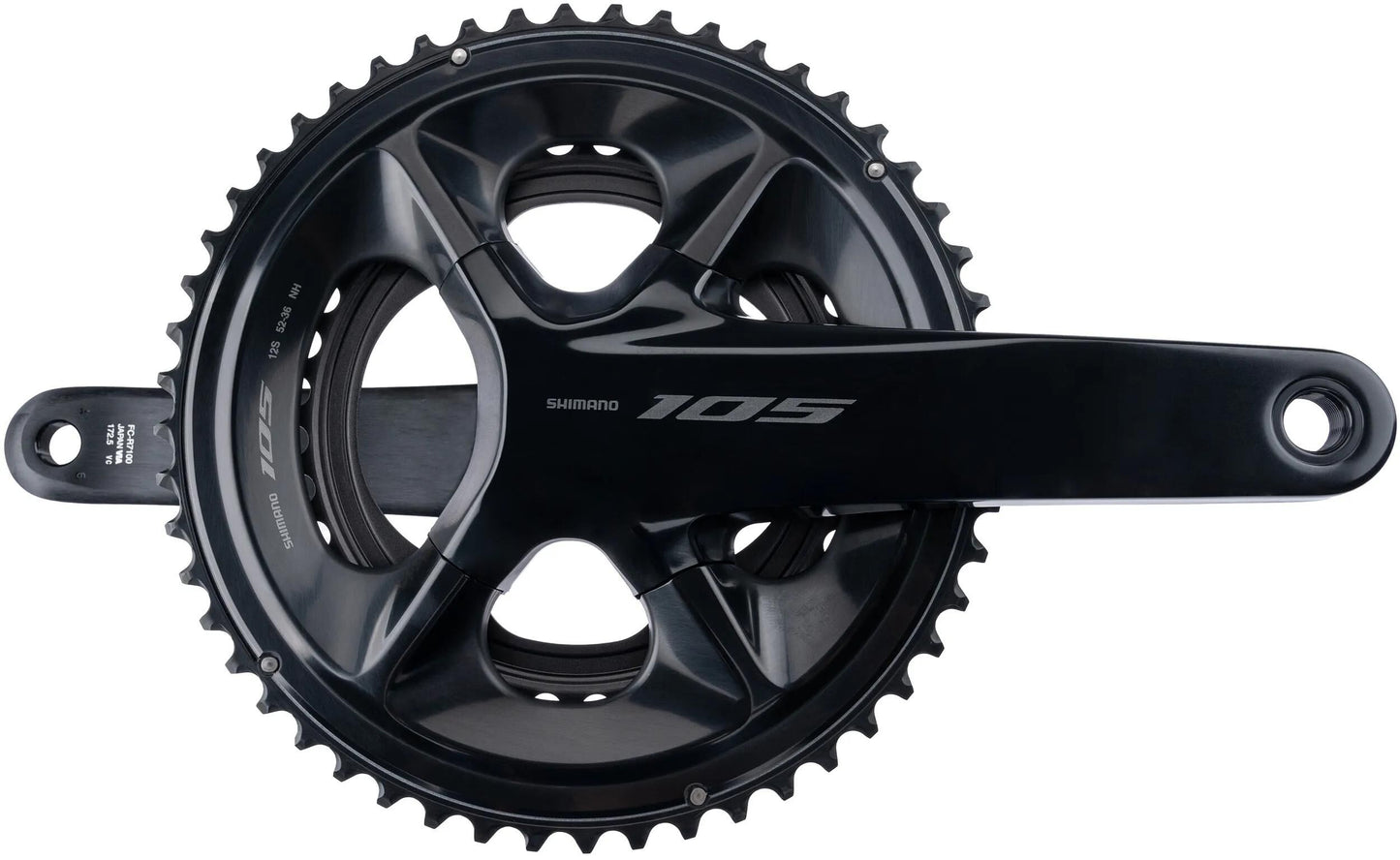 Shimano crankstel 105 fc-r7100 shim.krg 105 fcr7100 52 36 172.5 schw 12f ht2