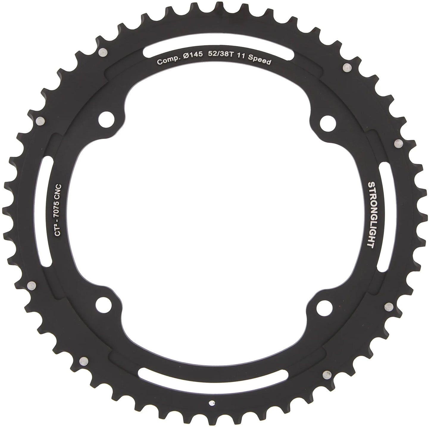 Anello a catena forte. CT2 52t esterno cer.-tefl.coat.
