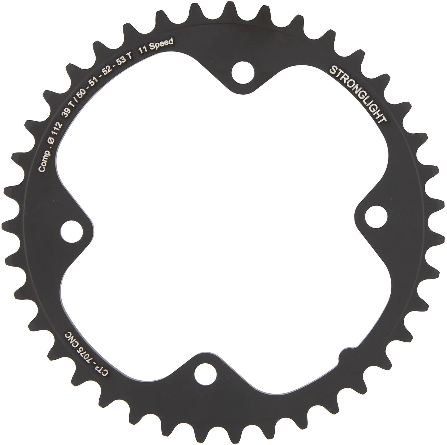 Anello a catena forte. CT2 39t interno cer.-tefl.coat.