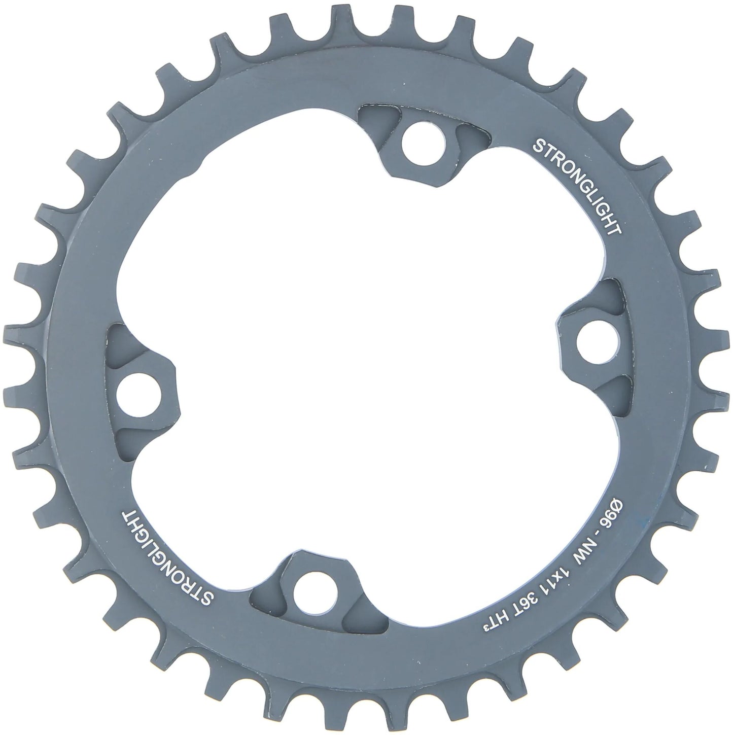 Anello a catena forte. Ht3 36t alu nero
