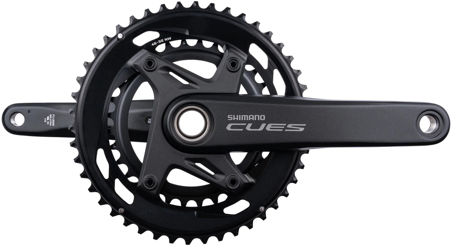 Shimano juego de bielas cues fc-u6040-2 shim.krg u6040-2 46 32 175 sw 9 10f ht