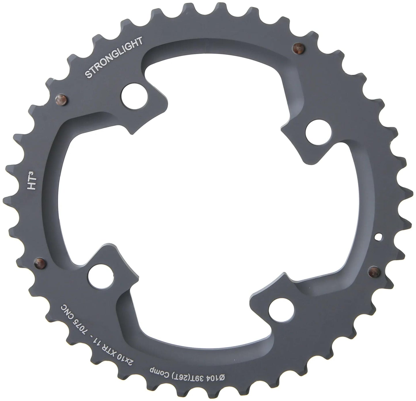 Anello a catena forte. Ht3 39t esterno alu nero