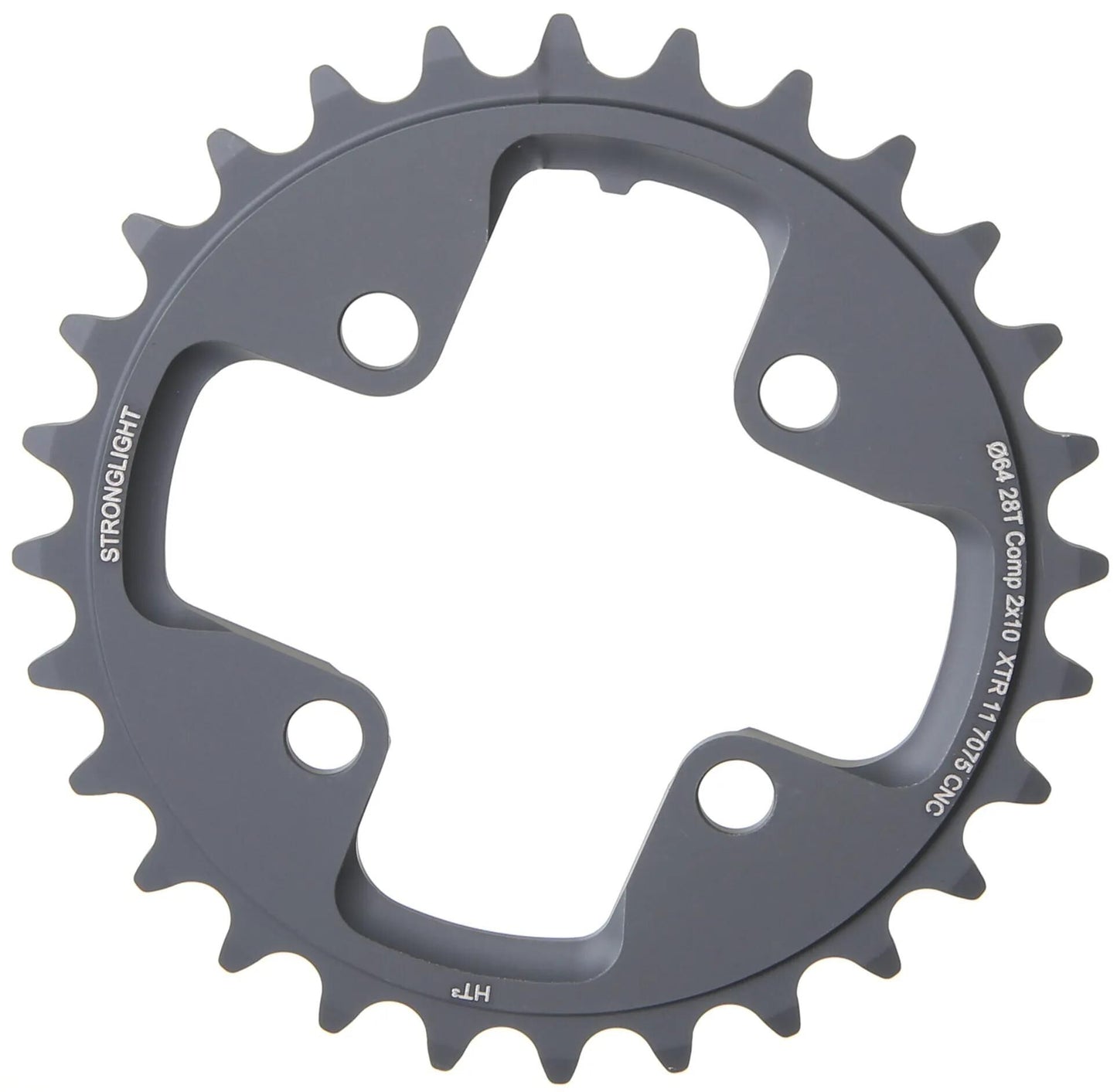 Anello a catena forte. Ht3 28t interiore alu nero